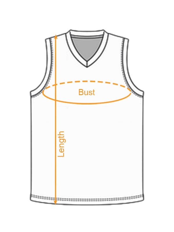 Football Jersey Size Chart